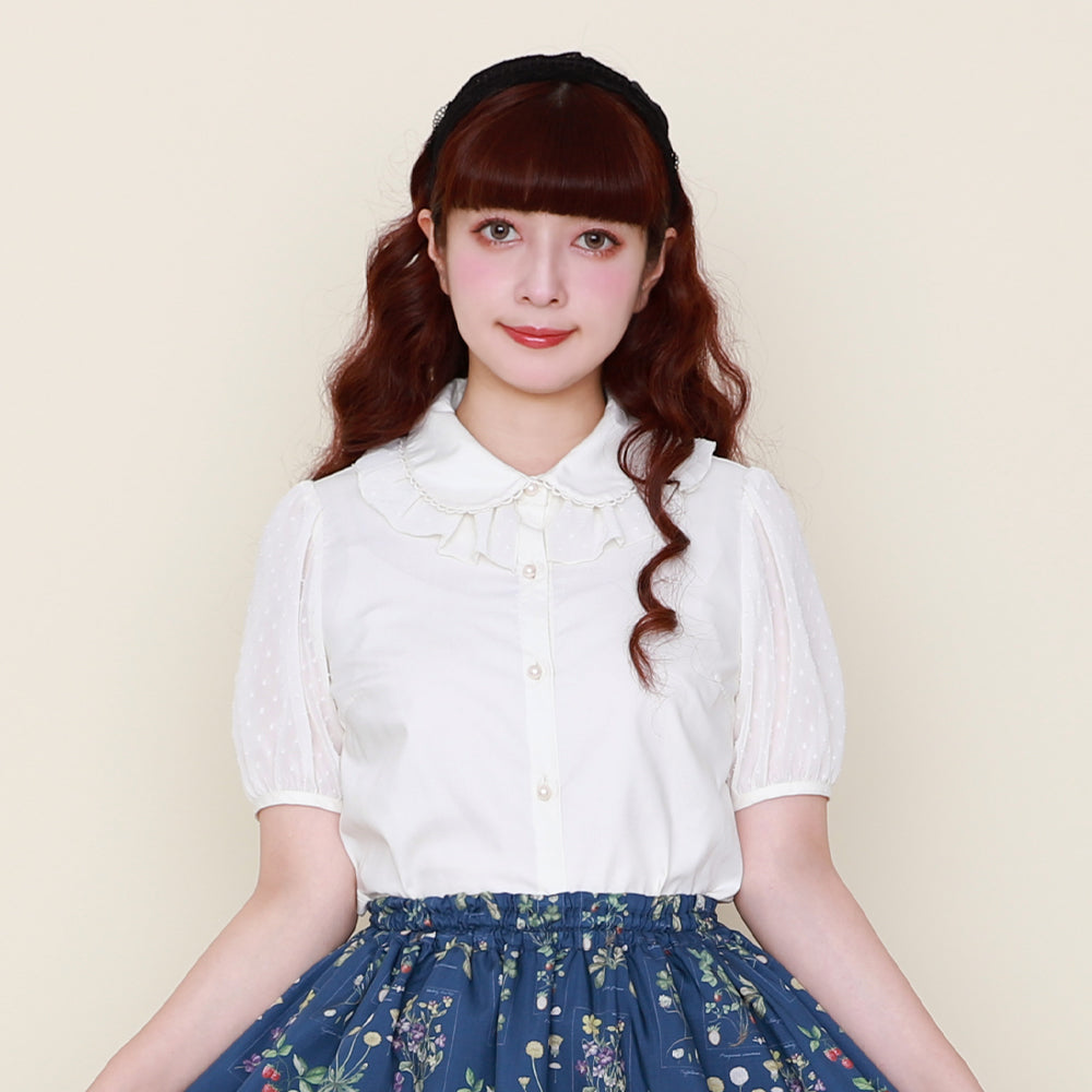 スノーカット半袖ブラウス