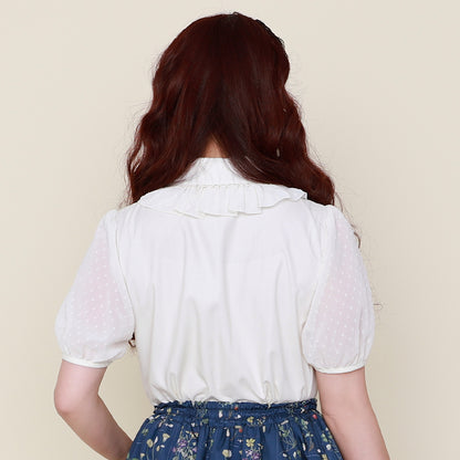 スノーカット半袖ブラウス