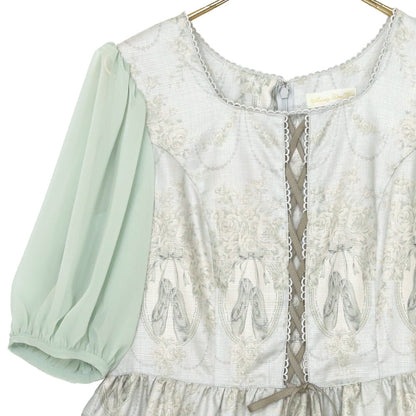 Arabesque lace up dress