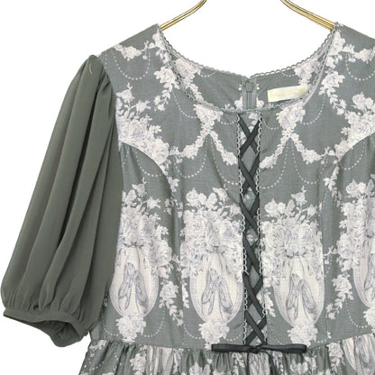 Arabesque lace up dress