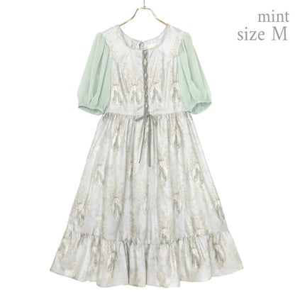 Arabesque lace up dress