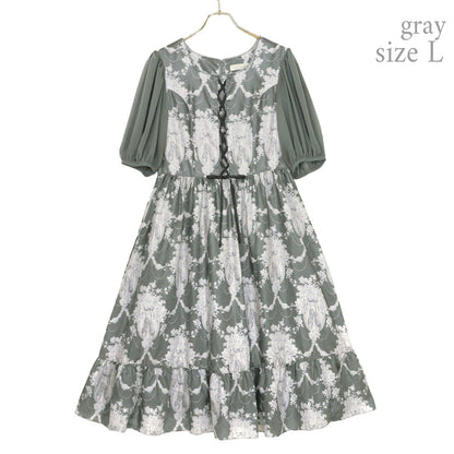 Arabesque lace up dress