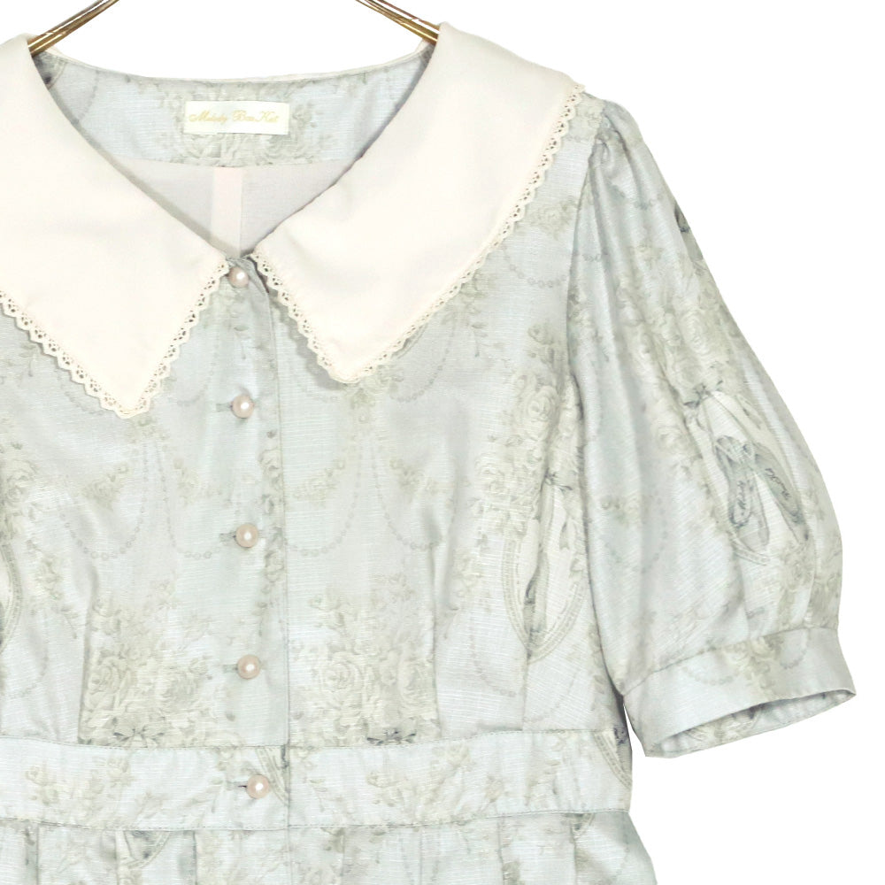 Arabesque front button dress