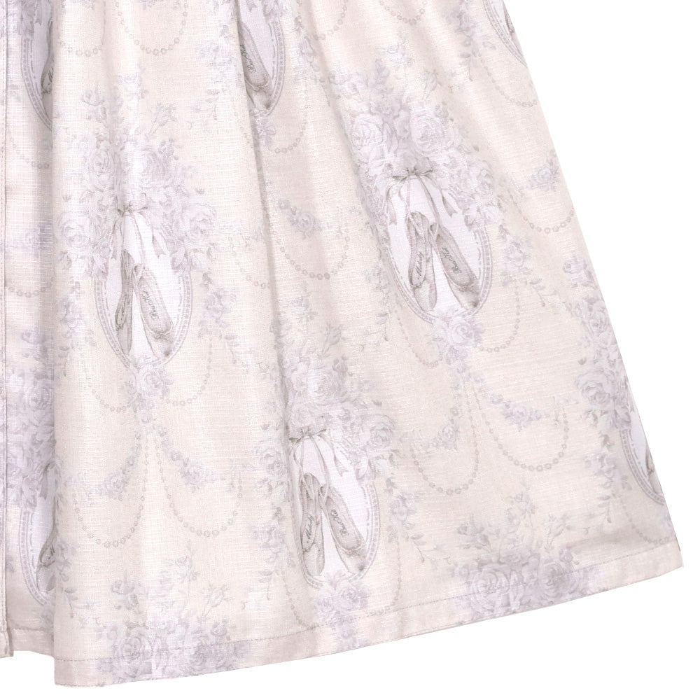 Arabesque front button dress