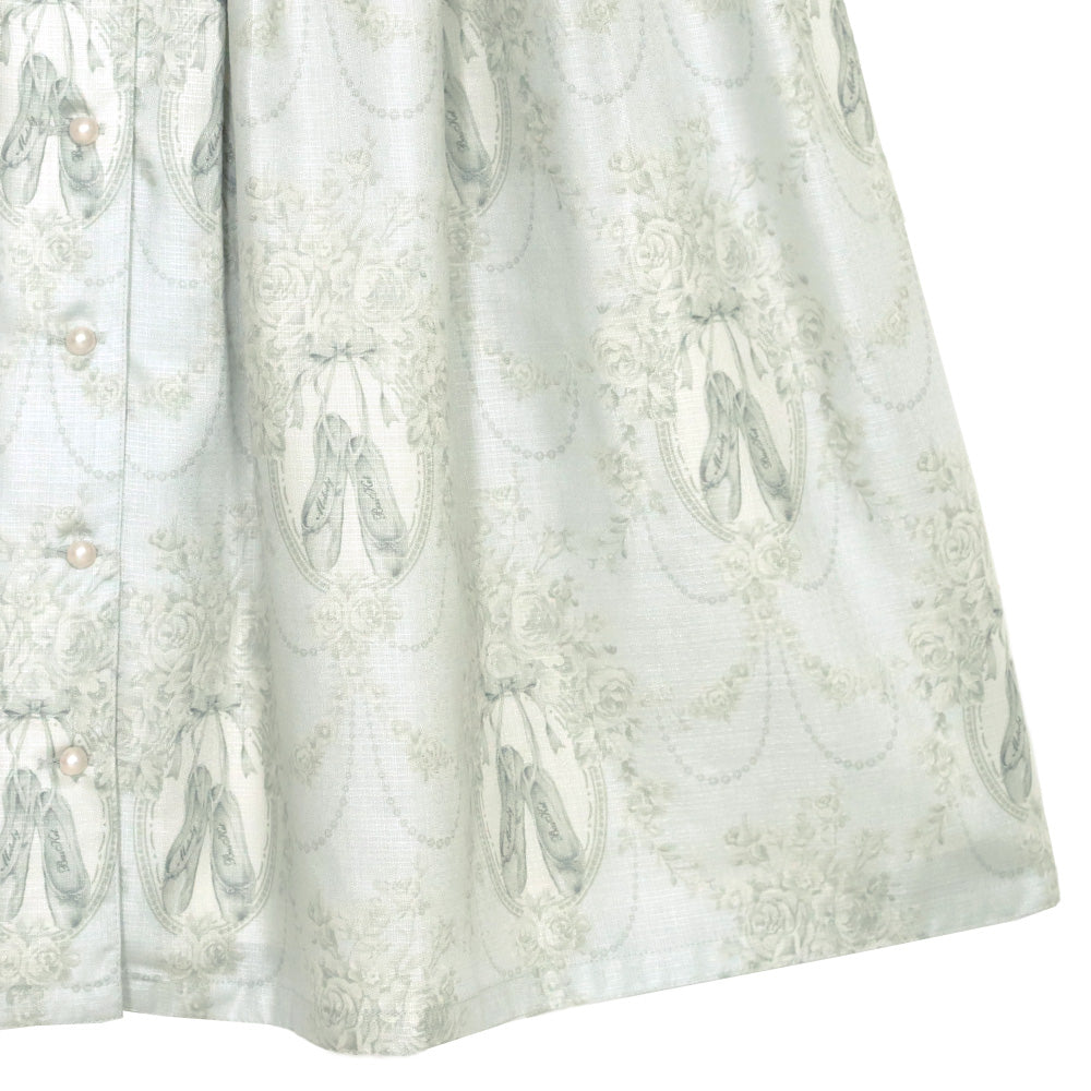 Arabesque front button dress