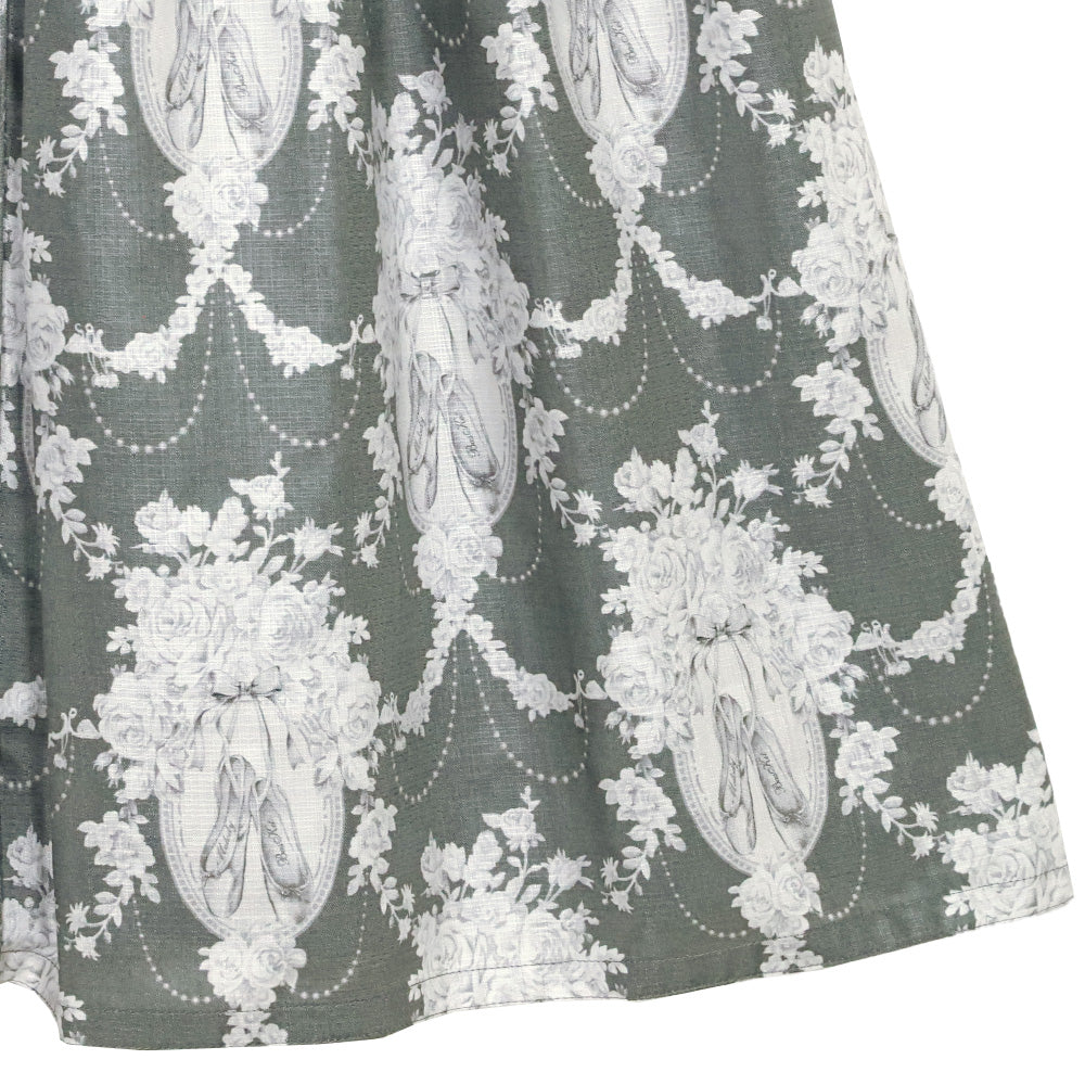 Arabesque front button dress