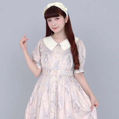 Arabesque front button dress