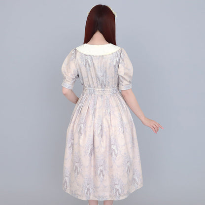 Arabesque front button dress