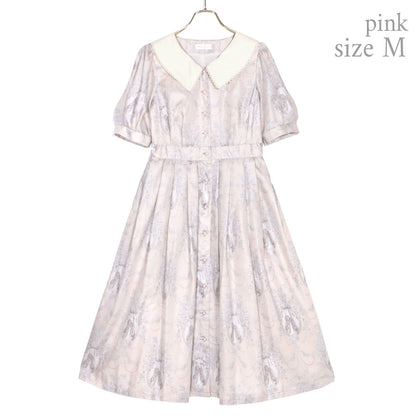 Arabesque front button dress