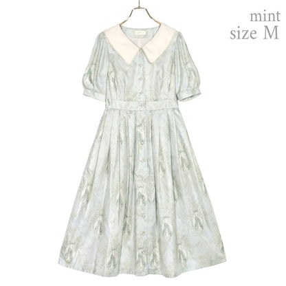 Arabesque front button dress