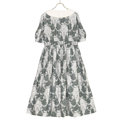 Arabesque front button dress