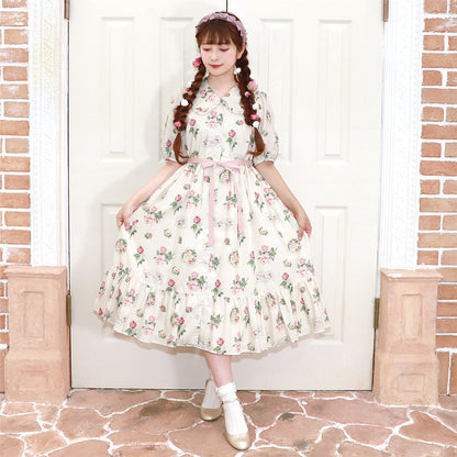 Precious Rose flat collar dress