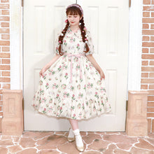 画像をギャラリービューアに読み込む, Precious Roseフラットカラーワンピース
