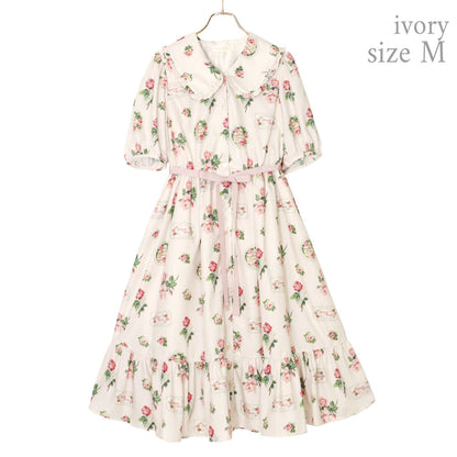 Precious Rose flat collar dress