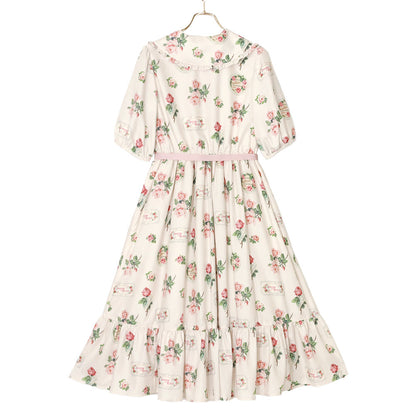 Precious Rose flat collar dress