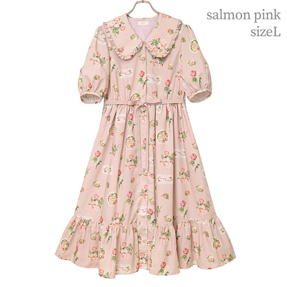 Precious Rose flat collar dress