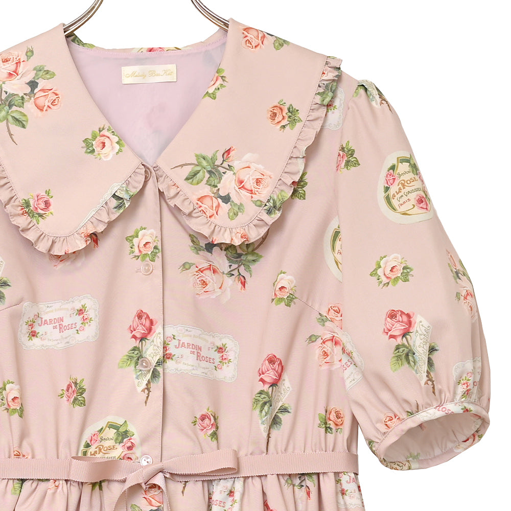 Precious Rose flat collar dress