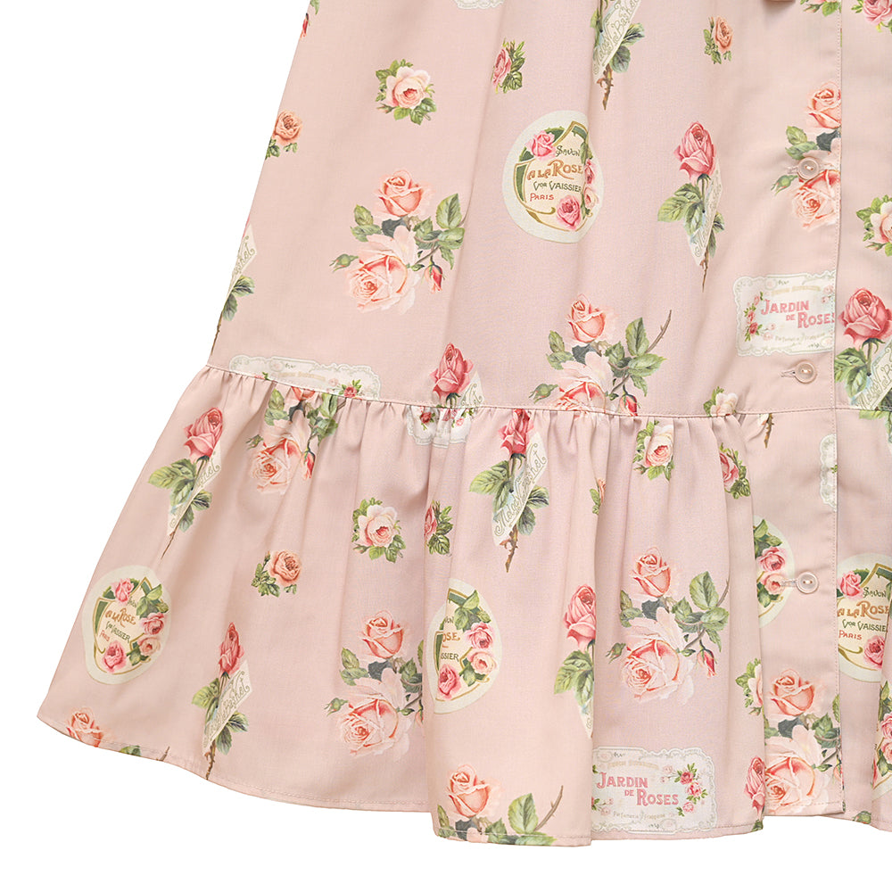 Precious Rose flat collar dress