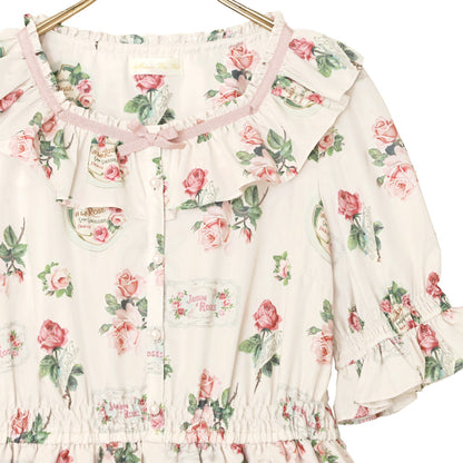Precious Rose frill collar dress