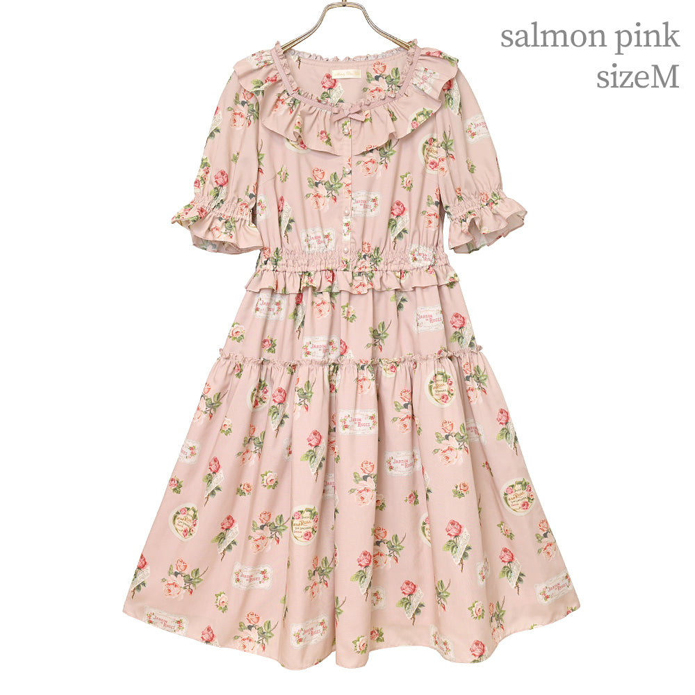 Precious Rose frill collar dress