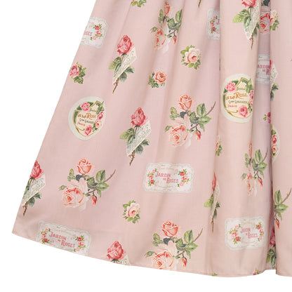 Precious Rose frill collar dress