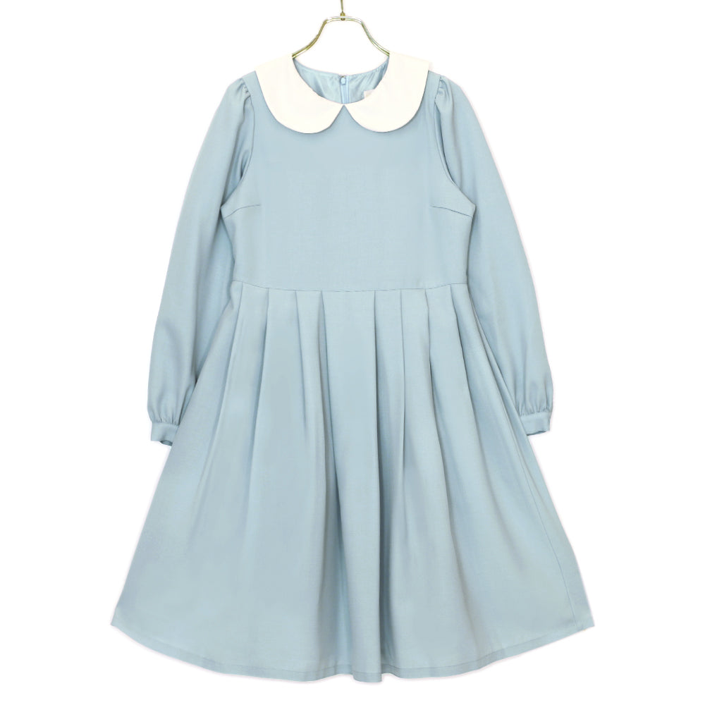 アリスエプロン長袖膝丈ワンピース-Melody BasKet(メロディバスケット