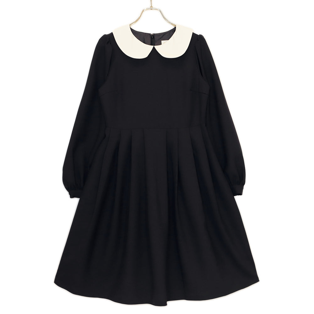 アリスエプロン長袖ミディ丈ワンピース