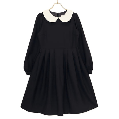 アリスエプロン長袖ミディ丈ワンピース