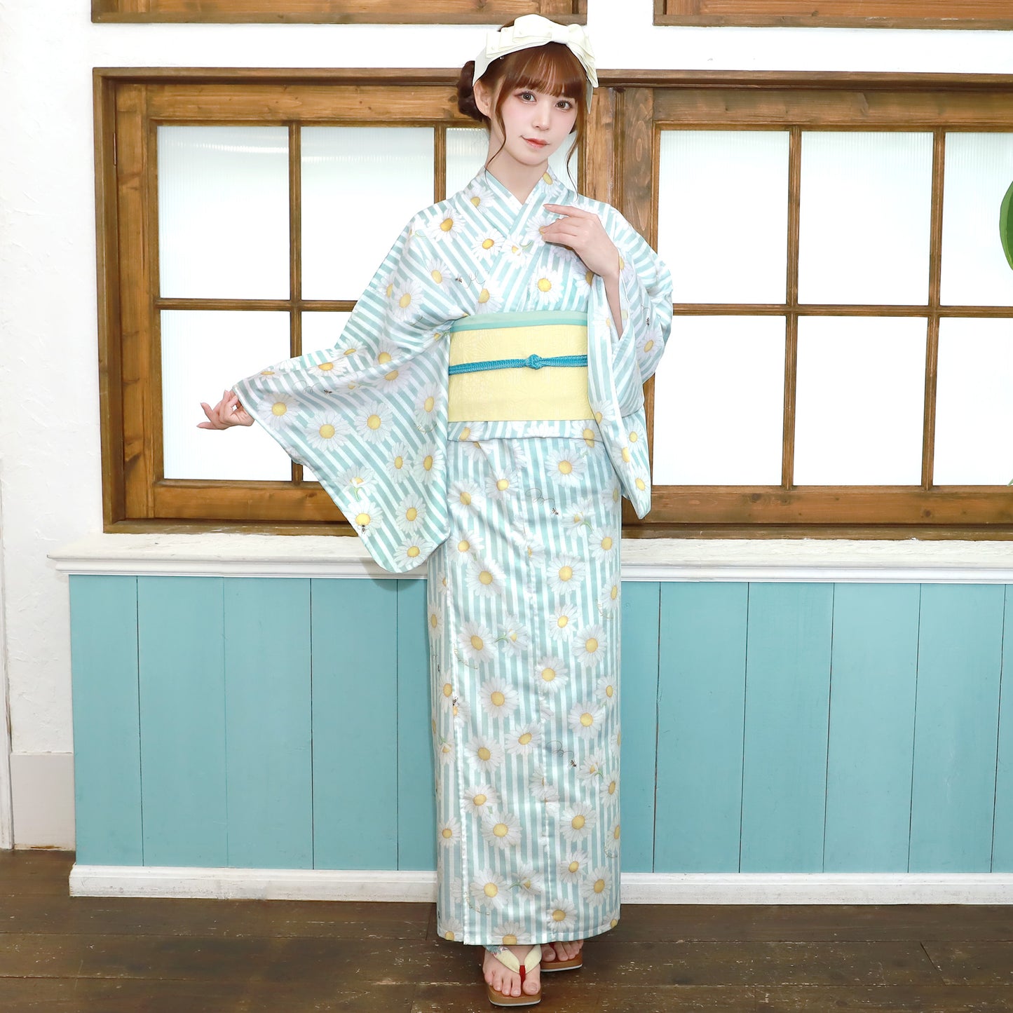 Marguerite honey bee浴衣