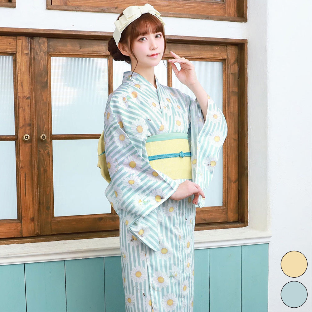 Marguerite honey bee浴衣