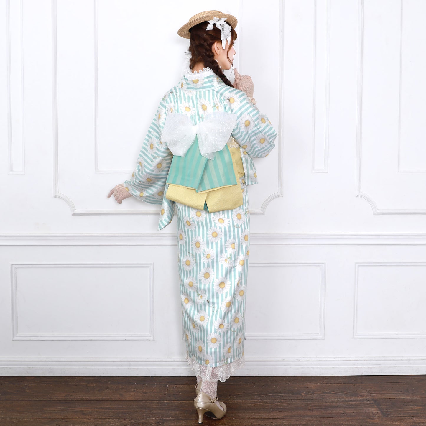 Marguerite honey bee浴衣