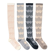 Load image into Gallery viewer, Dot lace border knee high socks

