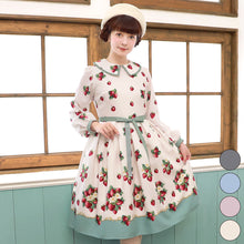 Load image into Gallery viewer, Royal Berry flat collar dress
