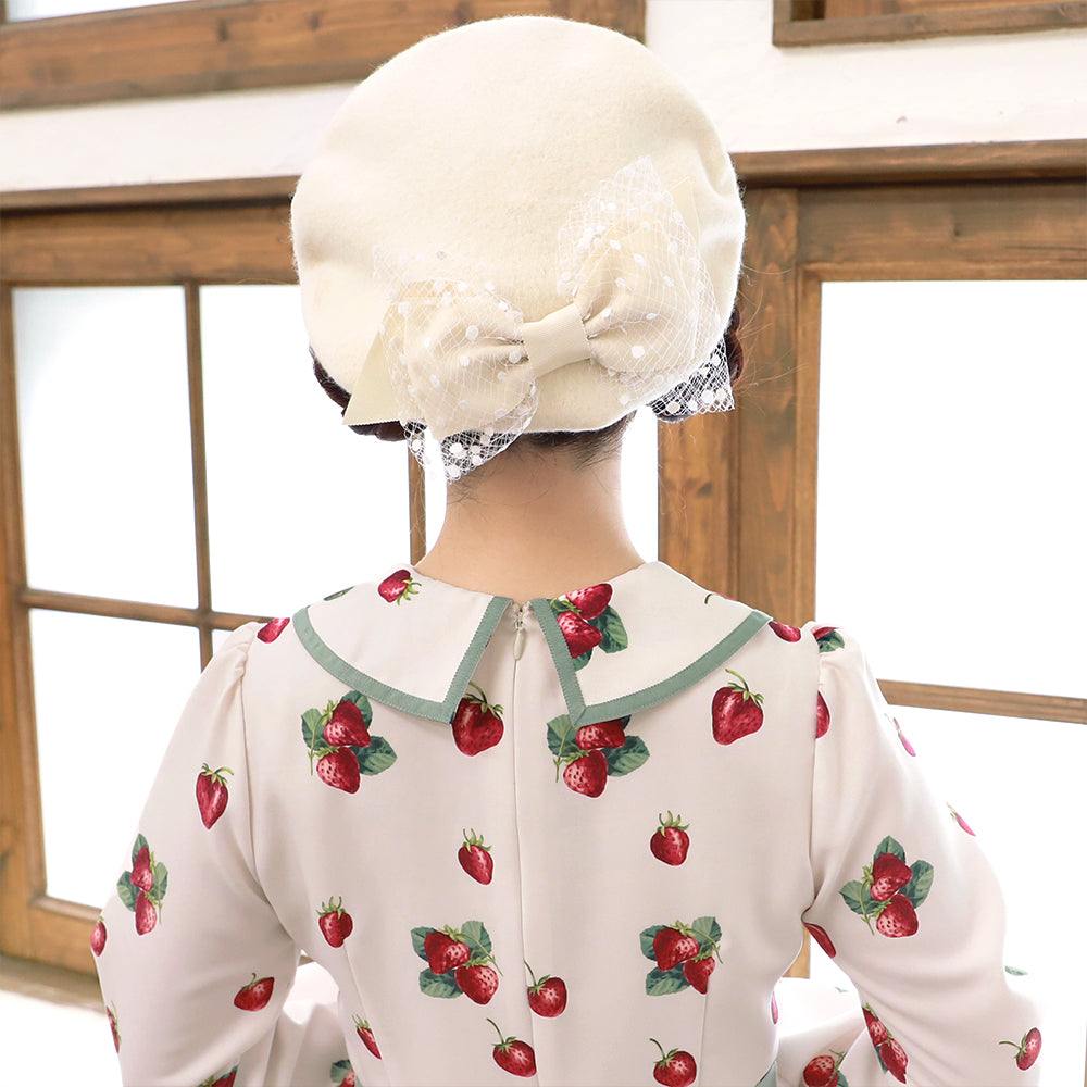 ドットチュールリボンベレー