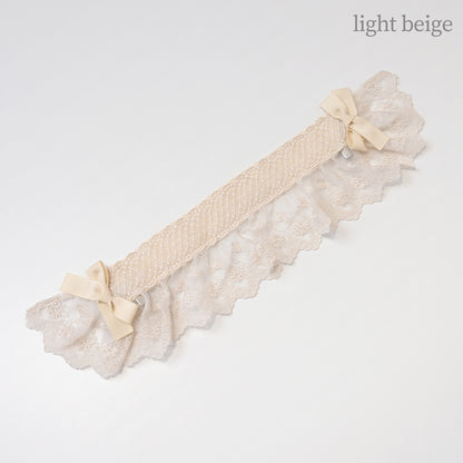 レースブリムヘアクリップ