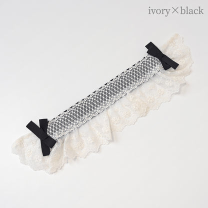 レースブリムヘアクリップ