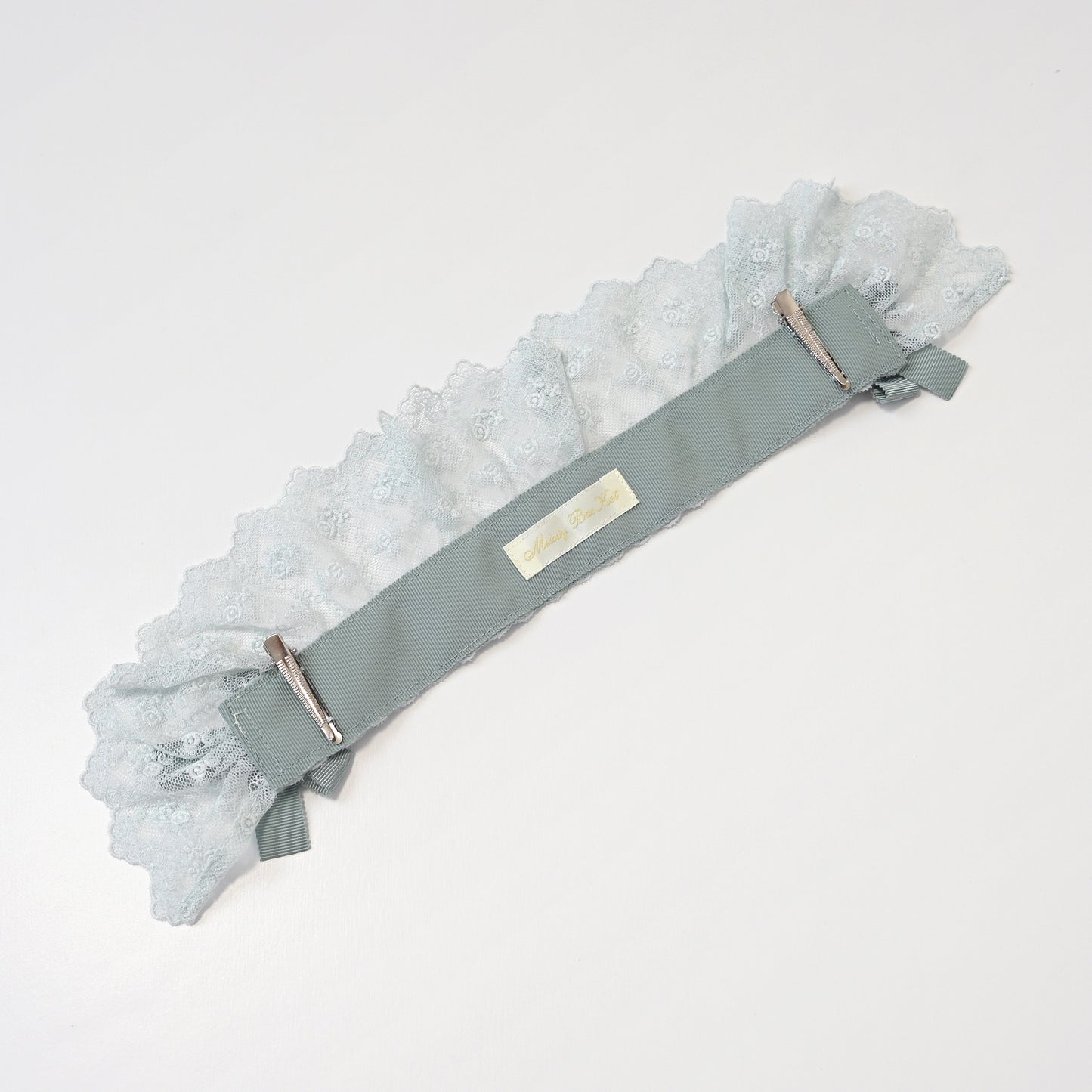 レースブリムヘアクリップ