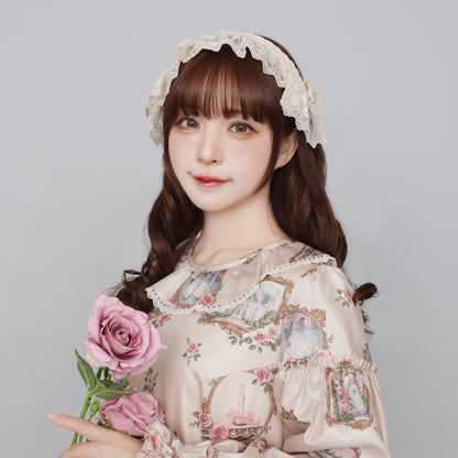 レースブリムヘアクリップ