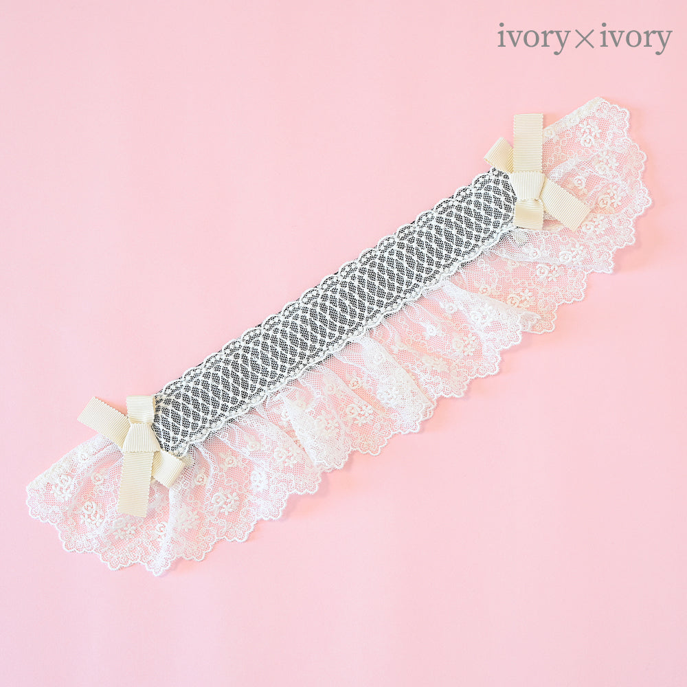 レースブリムヘアクリップ