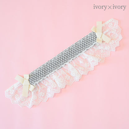 レースブリムヘアクリップ