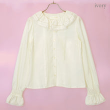 Load image into Gallery viewer, Ruffled collar blouse

