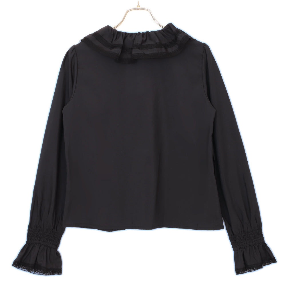 ラッフルカラーブラウス