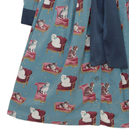 Cats castle フロントボタンワンピース