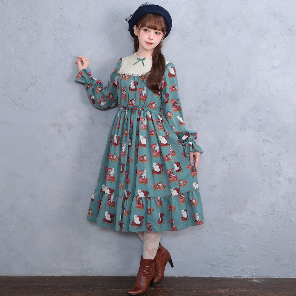 Cats castle レースヨークワンピース