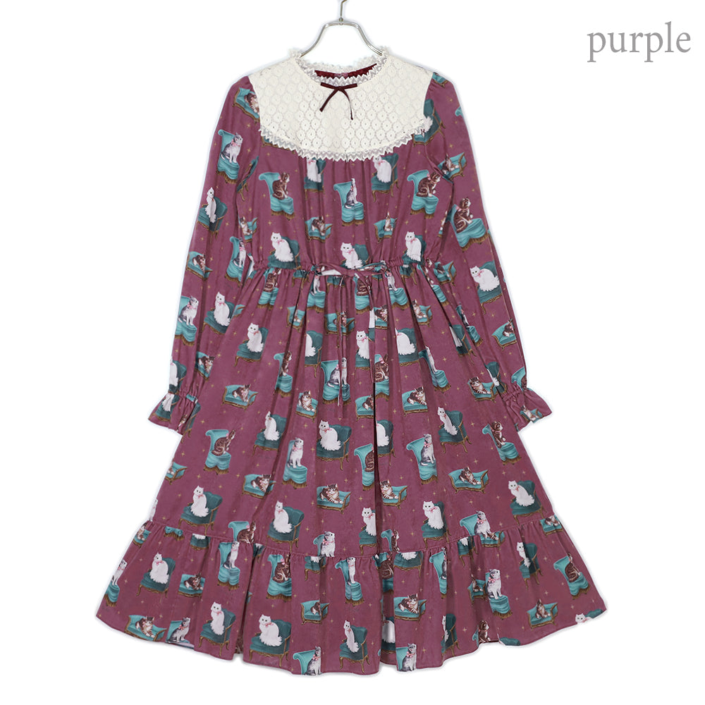 Cats castle レースヨークワンピース