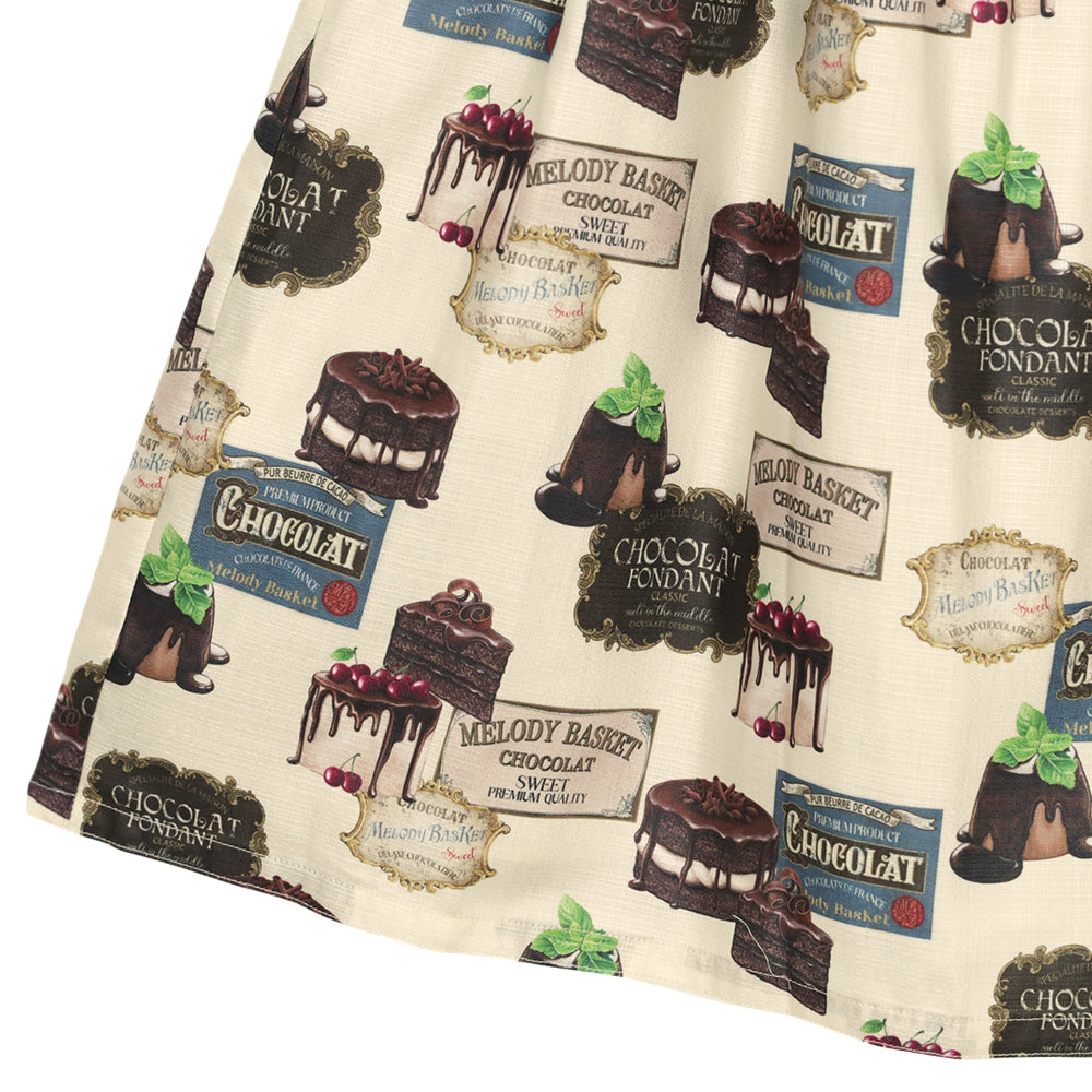 Melty Ganache round collar dress-Melody BasKet(メロディ