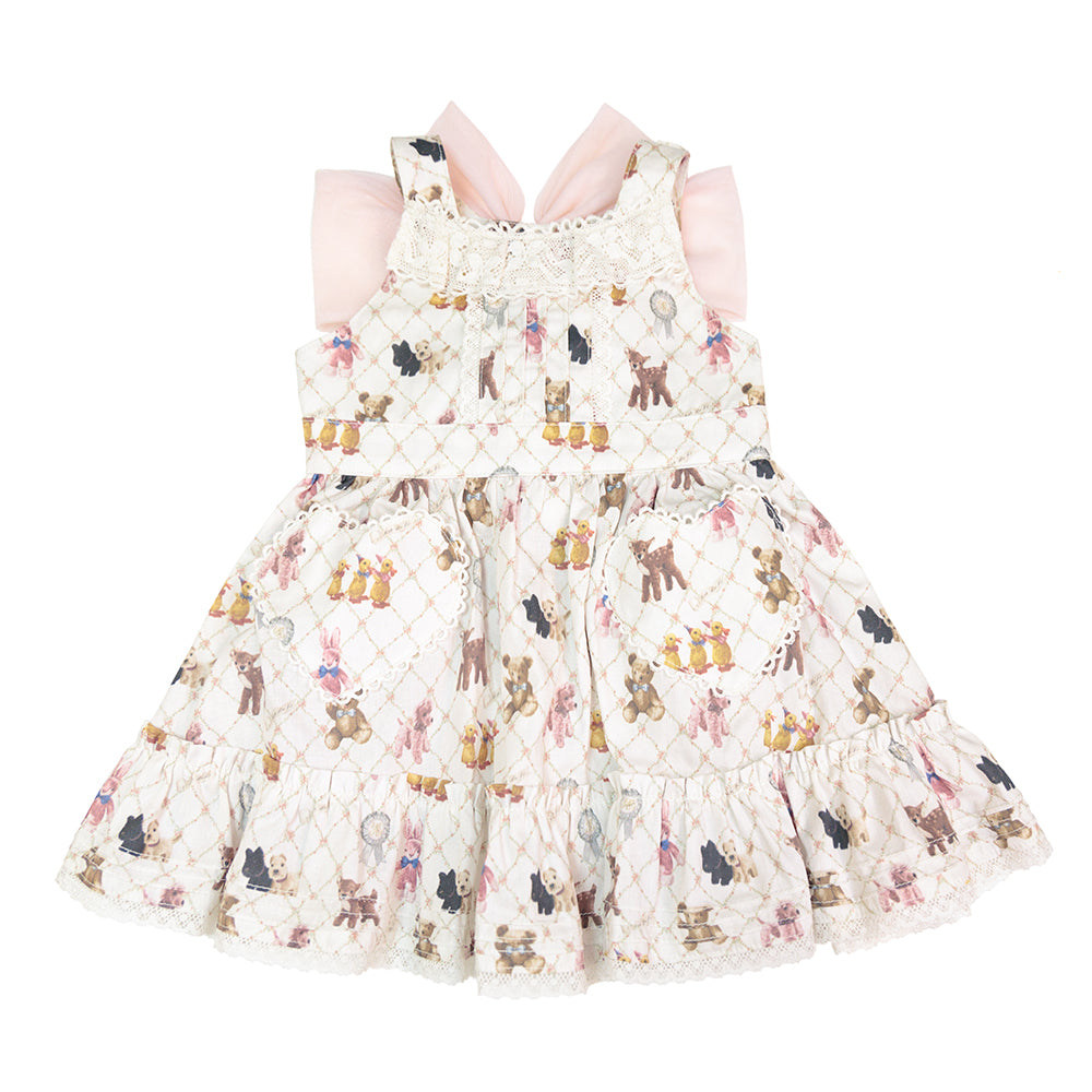 Little stuffed animals apron dress for BABY