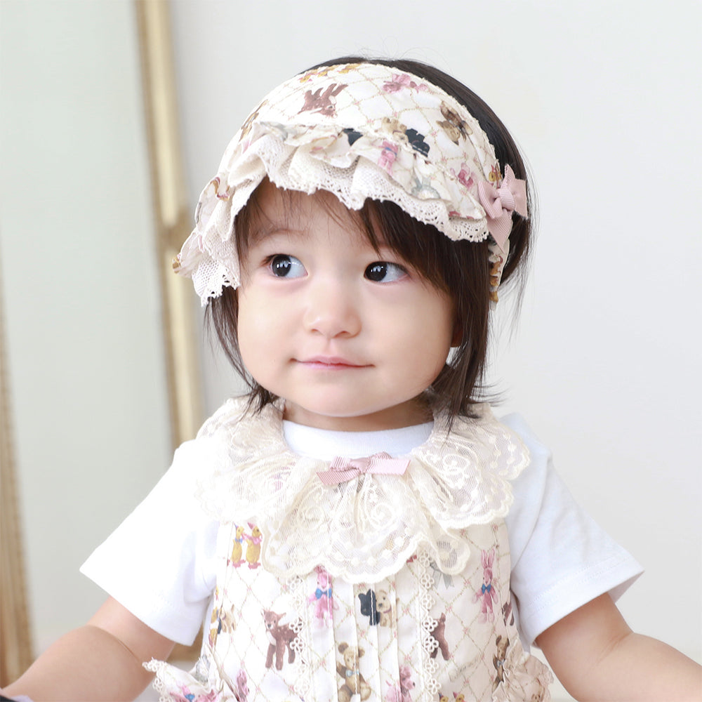 Little stuffed animals bonnet style hair band for
