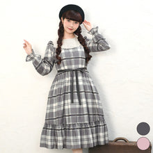 Load image into Gallery viewer, Melody tartan tiered dress
