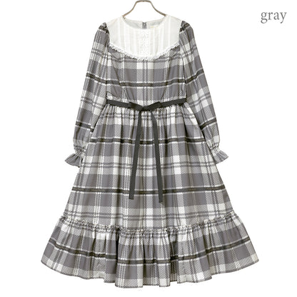 Melodyタータンティアードワンピース